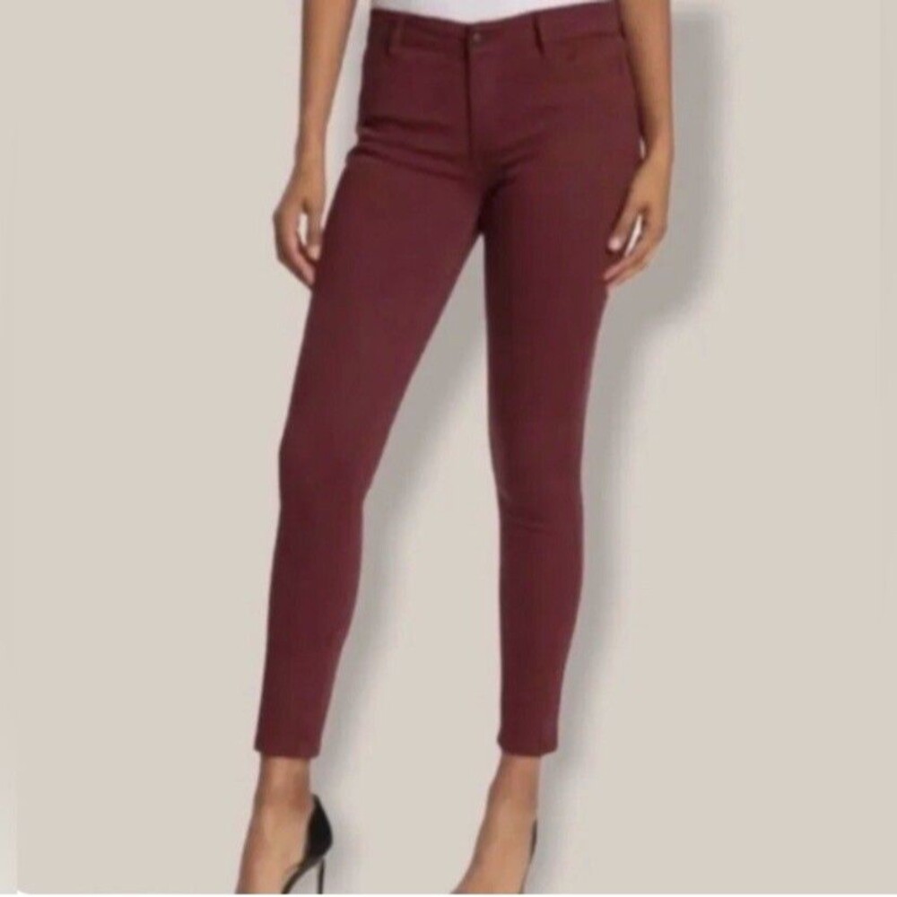 Sam Edelman Deep Plum Denim Mid-Rise Skinny Ankle Jeans 12/31 “The Kitten.” NWT